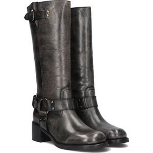 Bronx, Schoenen, Dames, Zwart, 36 EU, Leer, Zwarte Bikerboots New-Cameros