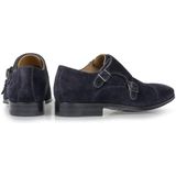 Floris van Bommel nette schoenen navy effen leer