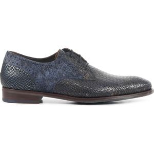 Floris van Bommel Veterschoenen Heren / Schoenen - Leer - SFM-30161 - Blauw - Maat 46