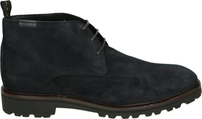 Floris van Bommel - STURDI 01.14 - Heren Sneakers - Zwart - Vrije Tijd Half-Hoog