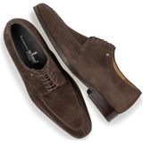 Floris van Bommel nette schoenen bruin effen leer en suede