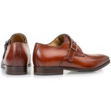Floris van Bommel nette schoenen cognac effen leer