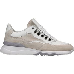 Floris van Floris van Bommel van Floris van Bommel Sneakers Heren - Lage sneakers / Herenschoenen - Leer - SFM-10135 - Wit - Maat 45