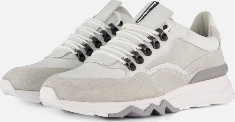 Floris van Bommel - SFM-10135 - Lage Sneakers - Wit - Leer