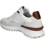 Floris van Floris van Bommel van Floris van Bommel Sneakers Heren - Lage sneakers / Herenschoenen - Leer - SFM-10159 - Wit - Maat 42