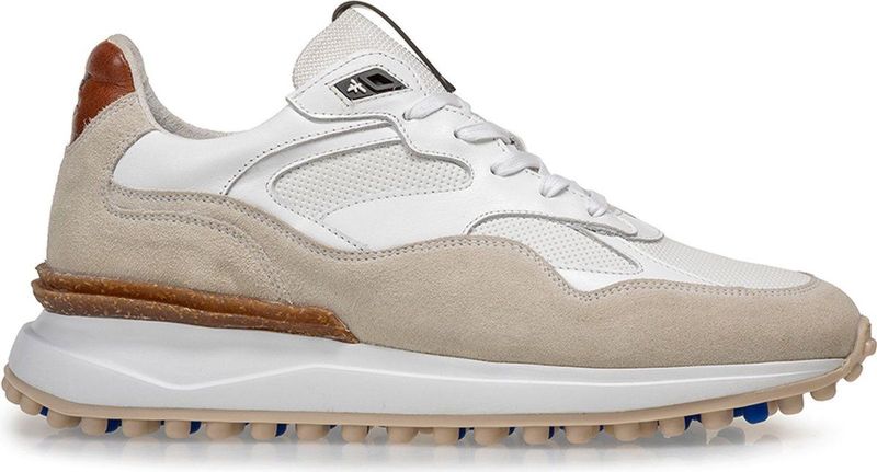 Floris van Bommel - Noppi - Lage Sneaker - Wit - Leer/Suede