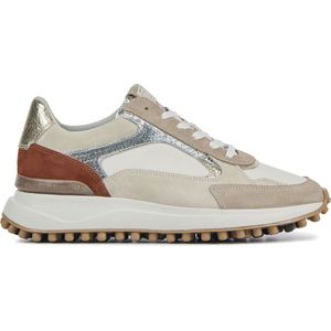 Floris van Floris van Bommel van Floris van Bommel Sneakers Dames - Lage sneakers / Damesschoenen - Suède - SFW-10099 - Beige combi - Maat 40