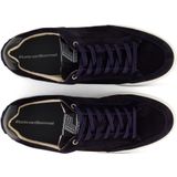 Floris van Bommel sneaker donkerblauw effen