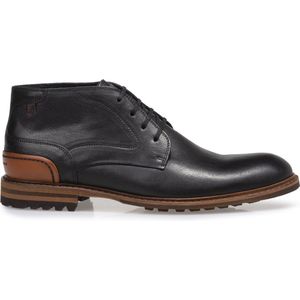 Floris van Bommel - Crepi Veterboot - Zwart - Leer - H-Wijdte