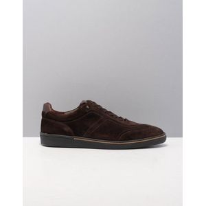 Floris van Bommel sneaker donkerbruin leer