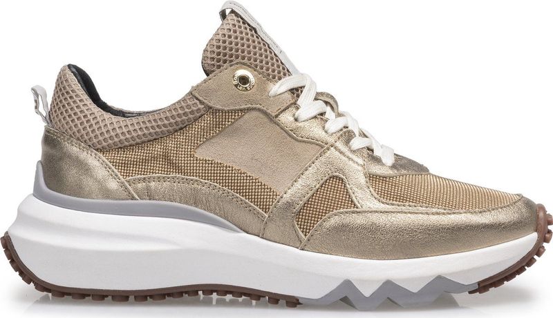 Dames Sneakers Floris Van Bommel Curvi 01 00 Gold Goud