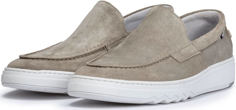 Floris Van Bommel - 04.02 - Loafers - Lichtbruin - Suède - Leer