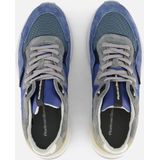 Floris van Bommel Noppi 20.06 suède sneakers blauw