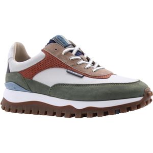 Floris Van Bommel sneaker De Grommer in nubuck groen en beige