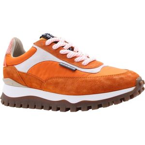 Floris van Bommel DE GROMMER 01.17 - Lage sneakersHeren sneakersVrije tijdsschoenen - Kleur: Oranje - Maat: 44