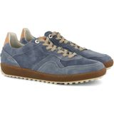 Blauwe Floris van Bommel sneakers effen 100% leer