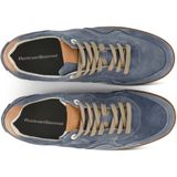 Blauwe Floris van Bommel sneakers effen 100% leer