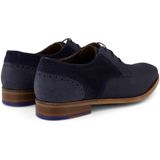 Floris van Bommel nette schoenen donkerblauw uni leer