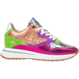 Floris van Bommel SUMI 06.14 - Lage sneakersDames sneakersPopulaire damesschoenen - Kleur: Roze - Maat: 41