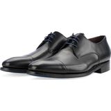 Veterschoen - Zwart - Leder - Vlakke Zool - Vetersluiting