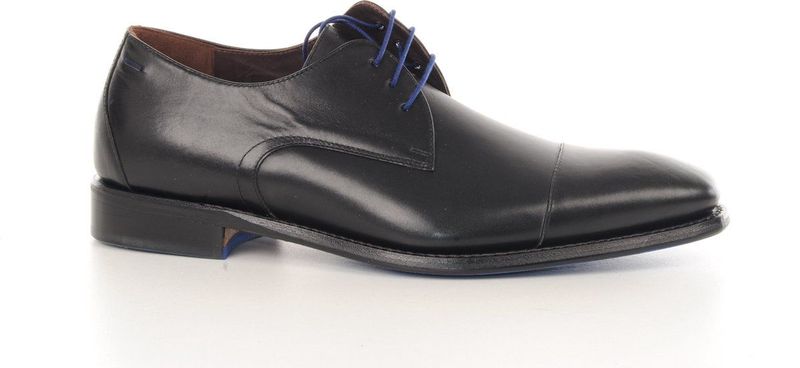 Veterschoen - Zwart - Leder - Vlakke Zool - Vetersluiting