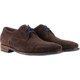 Floris van Bommel - DE Loper 16.02 - Lage Schoenen - Bruin - Suède met Leren Details