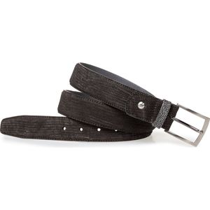 Floris van Bommel - Nubuck Leather Riem - Zwart - 100% Leer