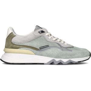 Floris van Bommel, Schoenen, Heren, Veelkleurig, 43 1/3 EU, Suède, Groene Suède Sneakers Sfm-10136