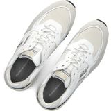 De Treener - 01.03 - Sneakers - Wit - Leer, Suède, Mesh