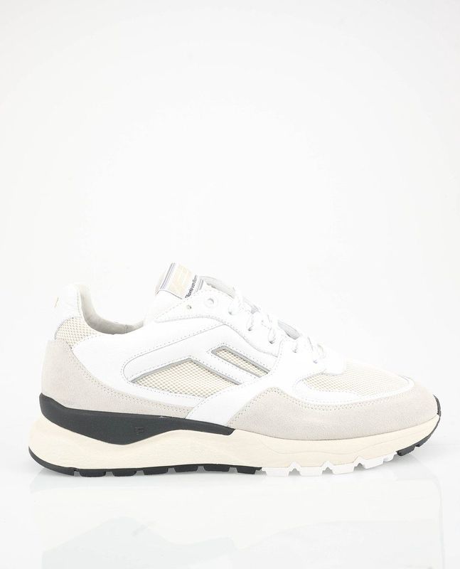 De Treener - 01.03 - Sneakers - Wit - Leer, Suède, Mesh
