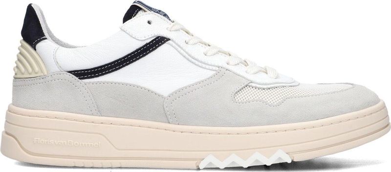 Floris van Bommel - De Okker 32-01 - Sneakers - Lichtgrijs - Leer/Mix van Materialen