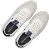 Floris van Bommel - De Okker 32-01 - Sneakers - Lichtgrijs - Leer/Mix van Materialen