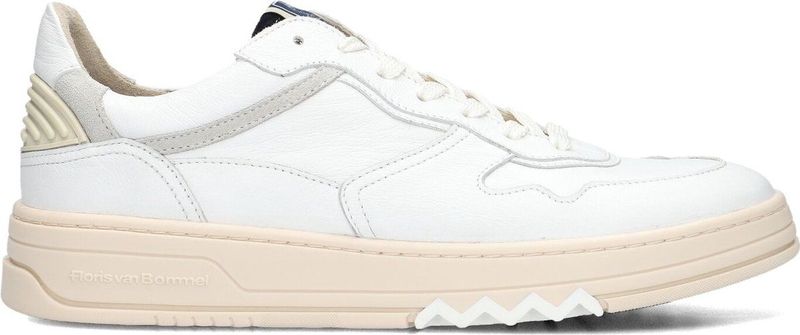 Floris van Bommel - De Okker 32-01 - Sneakers - Lichtgrijs - Leer/Mix van Materialen