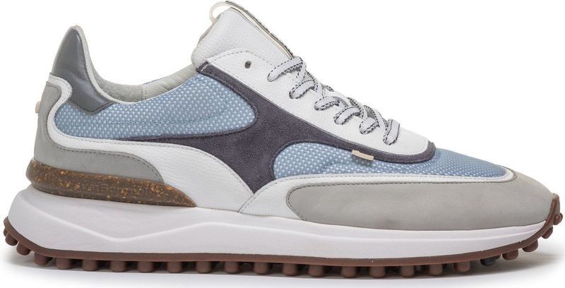 Floris van Bommel Noppi leren Sneakers Lichtblauw