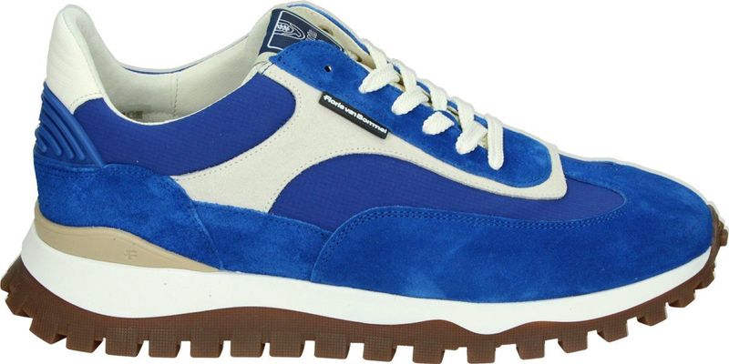 Floris van Bommel - Sneakers - Blauw - Suède - Rubber en Leer