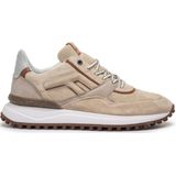 Floris Van Bommel - Noppi 38.08 - Herensneakers - Lichtbruin/Multi - Mix van Materialen