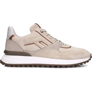 Floris Van Bommel - Noppi 38.08 - Herensneakers - Lichtbruin/Multi - Mix van Materialen