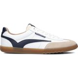 Floris van Bommel - Blauwe Lage Sneakers voor Heren - Leer