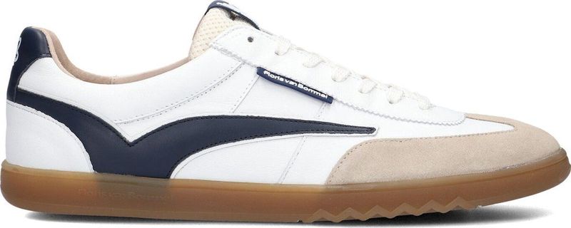 Floris van Bommel - Blauwe Lage Sneakers voor Heren - Leer
