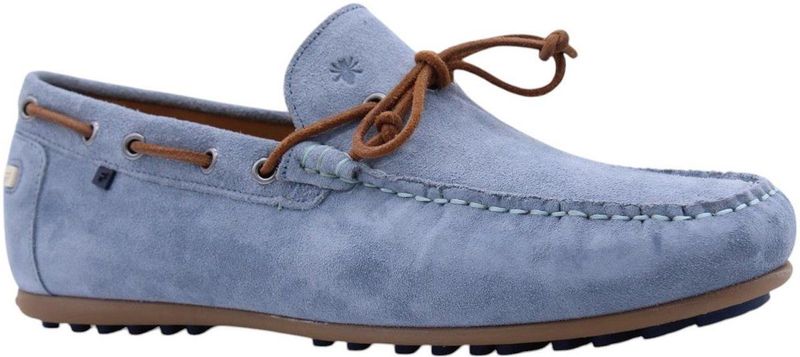 Floris van Bommel - Mocassin Schoen - Blauw - Leer