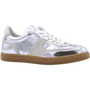 Floris van Bommel Minni 04.04 leren sneakers zilver