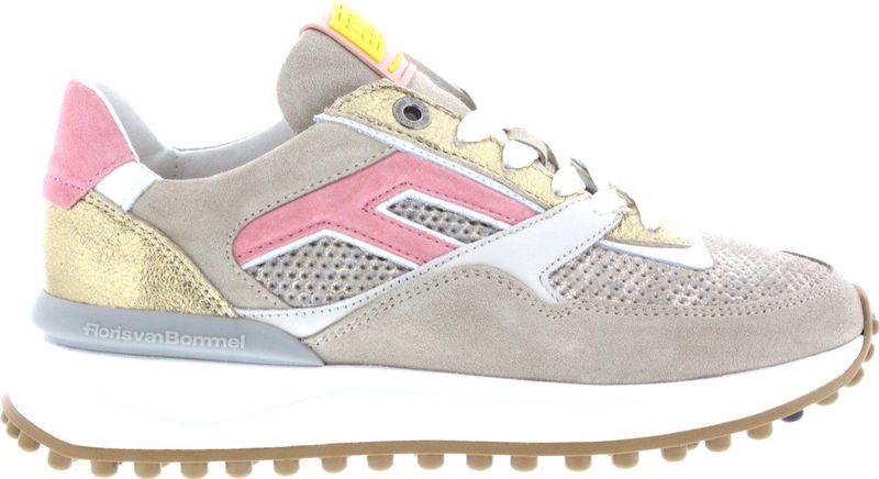 Floris Van Bommel - SFM-10128 - Sneakers - Taupe - Textiel