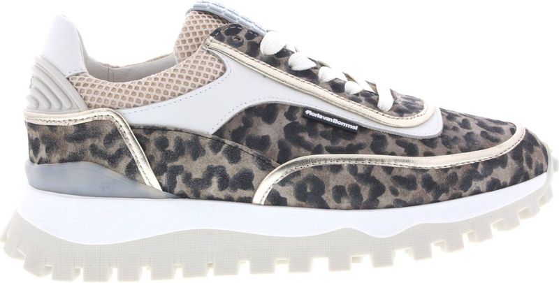 Floris Van Bommel Sfw 10131 Sneakers Leer Dames Taupe