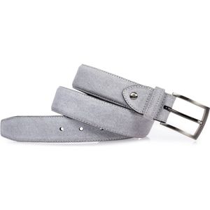 Floris van Bommel - Geprint Suede Riempje - Lichtblauw