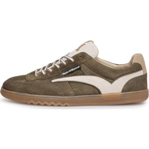 Floris van Bommel - De Zaler 01 - Sneakers - Lichtbeige / Olijfgroen