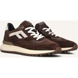 Floris van Bommel - Noppi SFM-10139 - Lage Sneaker - Donkerbruin - G+ Wijdte