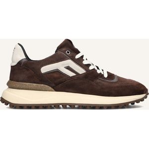 Floris van Bommel - Noppi SFM-10139 - Lage Sneaker - Donkerbruin - G+ Wijdte