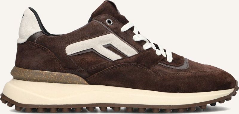 Floris van Bommel - Noppi SFM-10139 - Lage Sneaker - Donkerbruin - G+ Wijdte