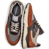 Floris Van Bommel Sfm-10154 De Treener Sneakers - Suède - Heren - Bruin - Maat 39⅓