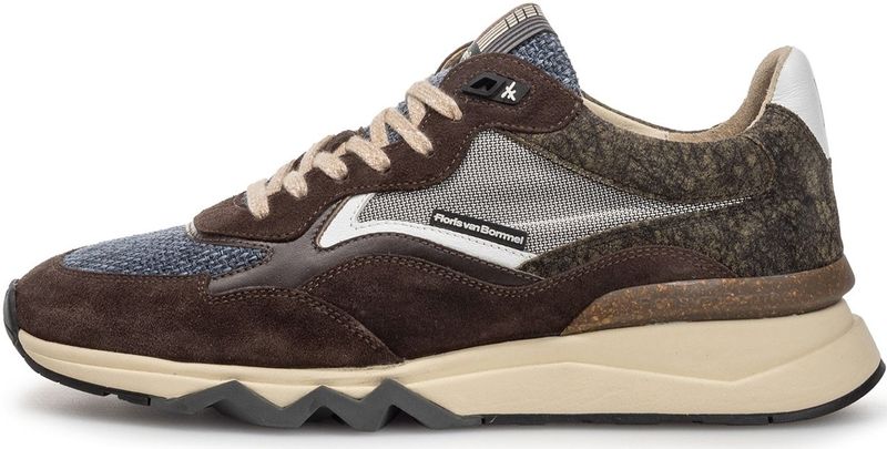 Floris van Bommel - De Zager 05 - Sneakers - Blauw / Taupe / Zwart / Wit
